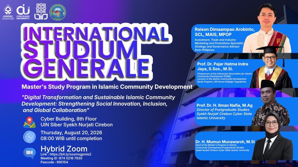 International Studium Generale S2 PMI UIN Siber Syekh Nurjati Cirebon Bahas Transformasi Digital dan Pembangunan Masyarakat Islam Berkelanjutan